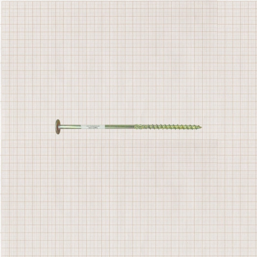 Шуруп конструкционный, для дерева, прессшайба TORX 40, ж/п 8x200 (1шт.)