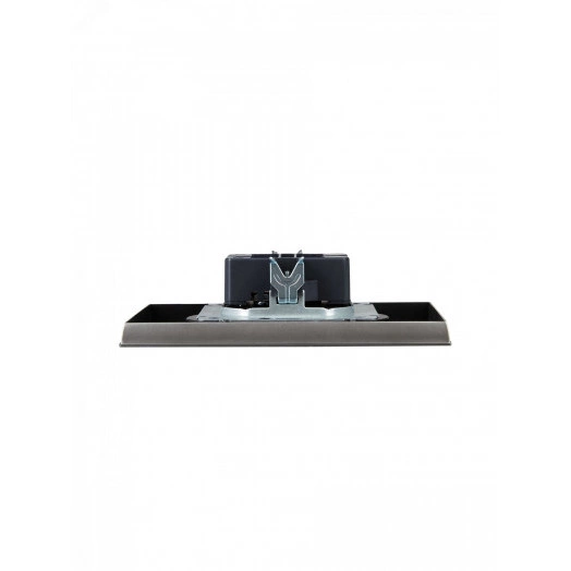 BRITE Розетка 2-местная без заземления с защитными шторками 10А в сборе РСш12-2-БрС сталь IEK