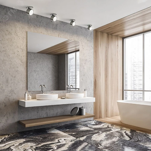 Светильник ДБО 2хGX53 без ламп наклонный белый