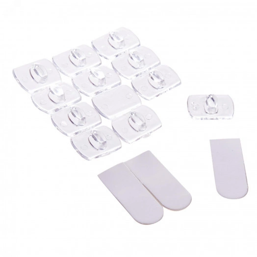 Крючки для монтажа гирлянд Набор из 20 шт Прозрачные UCC-Y11 CLEAR 020 POLYBAG  ТМ Uniel