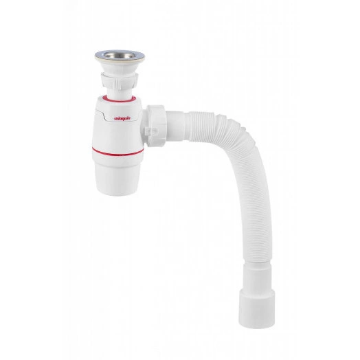 Сифон NEO для раковины с выпуском 1'1/4 х 40 мм с гофротрубой L800 мм 40 х 40/50 мм