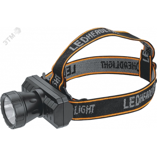 Фонарь светодиодный NPT-H31-ACCU налобный 1LED 3Вт li-ion 0,6Ач