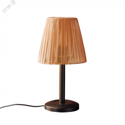Светильник настольный ННБ 11-60-095  венге с абажуром МТ Вуаль