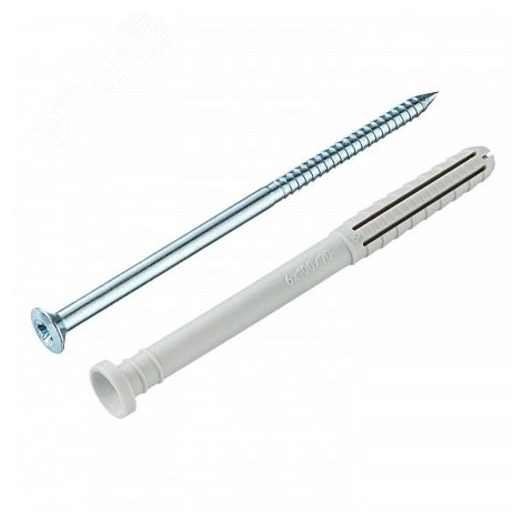 Дюбель-гвоздь YZ цилиндр. манжета нейлон 6x100 (30 шт) - пакет Tecfi