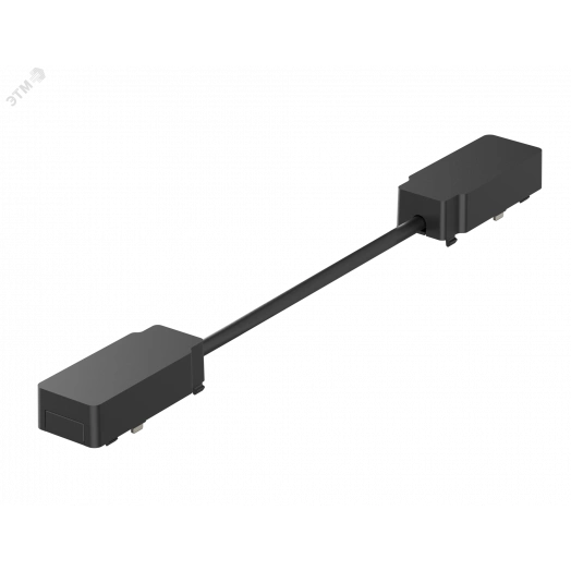 Коннектор питания для углового соединения шинопроводов магнитной системы Galakti 290x26x15 мм черный