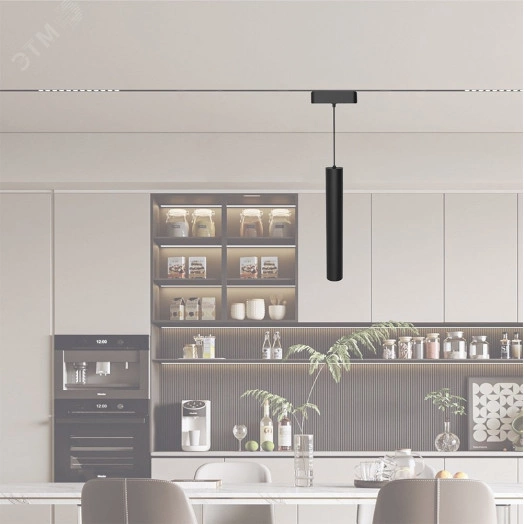 Светильник трековый светодиодный низковольтный ДПО16 2416P-1m 16W 4000K 24° черный IP20 Jazzway