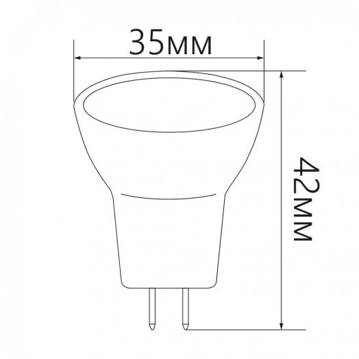 Лампа светодиодная LED 3вт 230в G5.3 MR11 белый