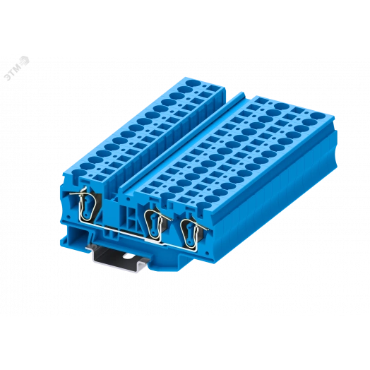 Клемма TC 1-2 пружинная, сечение 6 мм. кв., синяя