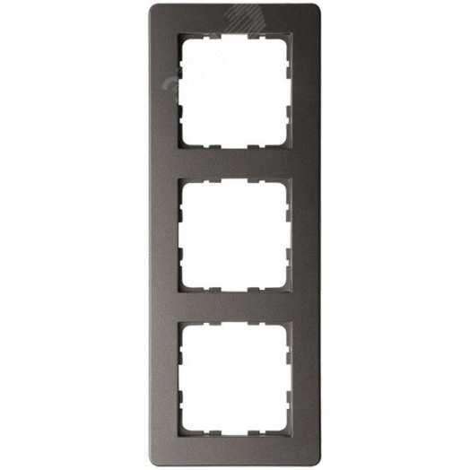 Рамка G-Flex 3-постовая, цвет Мокко