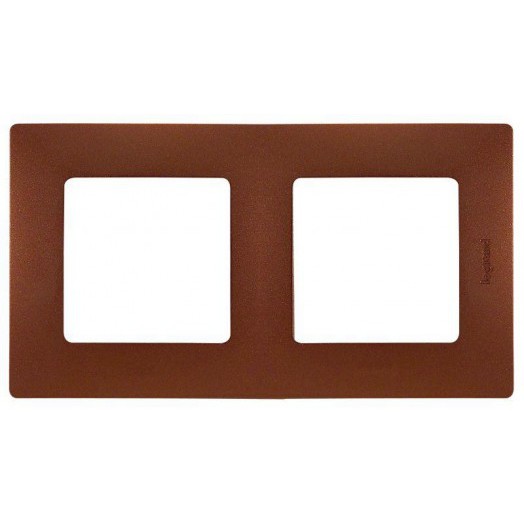 Рамка 2-м Etika какао Leg 672572 Рамка 2-м Etika какао Leg 672572