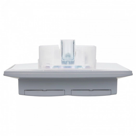 SKANDY Розетка 2-местная и крышкой 16А в сборе IP44 SK-R12Gr серый IEK