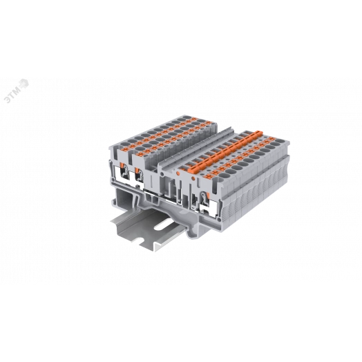 Клемма TP 1-2 с ножевым размыкателем, Push-in, сечение 2,5 мм. кв., серая