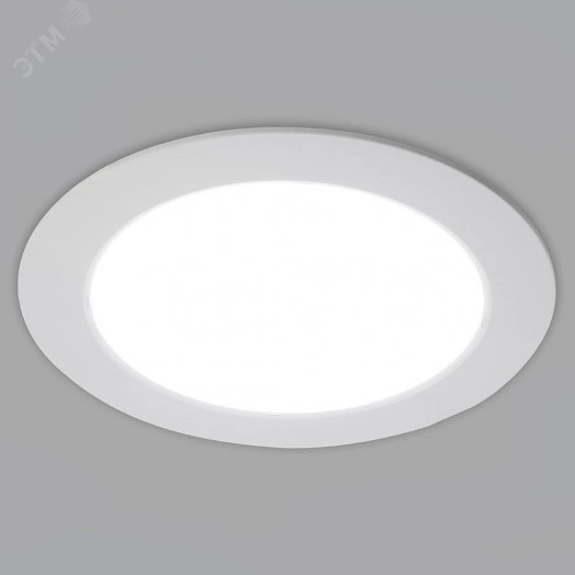 Светильник светодиодный ДВО-24w 4000K 2160Лм slim белый Feron.ONE