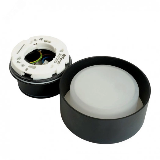 Светильник ДПО-12w GX53 без лампы IP44 черный