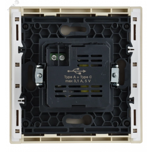 FORTE&PIANO Розетка USB A+C 3,1А FP450 ваниль IEK