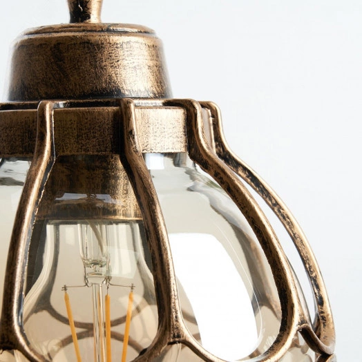 Светильник НСУ-60w цепь Е27 IP44 черное золото