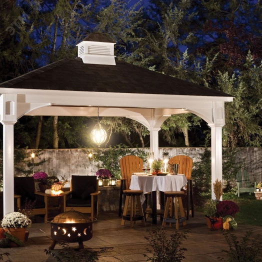 Светильник НСУ-60w цепь Е27 IP44 черное золото