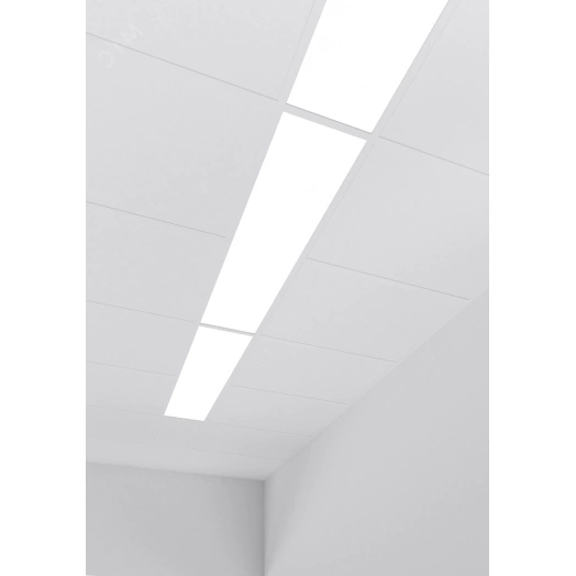 Светильник светодиодный VARTON E350 2.0 для образовательных учреждений 30 ВТ CRI90 3000 K встраиваемый/накладной 1195х295х50 мм IP40 с опаловым рассеивателем