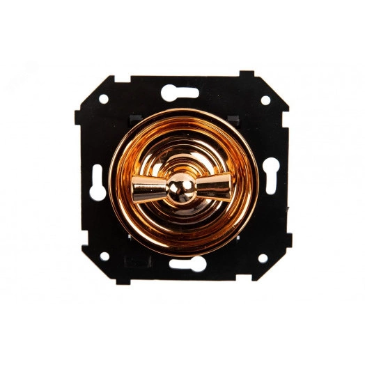 Выключатель Шедель 1кл. проходной (скрытый монтаж), Медь
