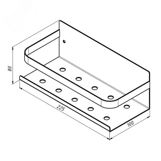 Кухонный органайзер, настенный, монтаж без сверления, белый,