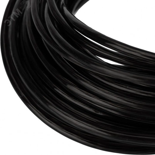 Трос стальной в ПВХ оплетке d=2.5 мм. черный (20 м)