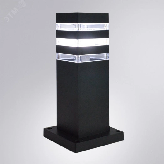 Светильник ландшафтный Arte lamp HEATHER A4413FN-1BK 1*E27 Металл Чёрный