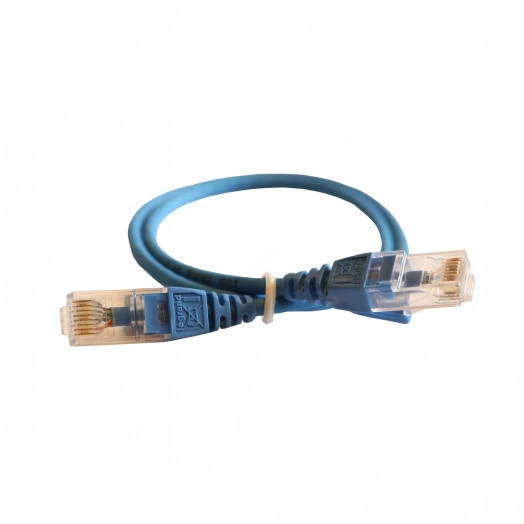 Патч-корд HD RJ 45 категория 6 U/UTP LSZH неэкранированный 0,5 м голубой