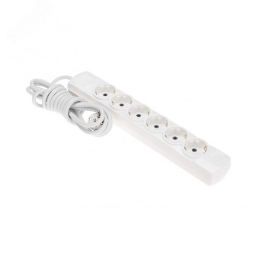 Удлинитель PREMIUM 6 гнезд, 3 м, 3х1,5 мм2, с/з, белый