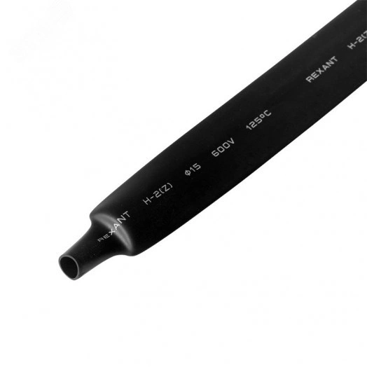 Трубка термоусаживаемая ТУТ 15,0/7,5 мм черная, 1 м