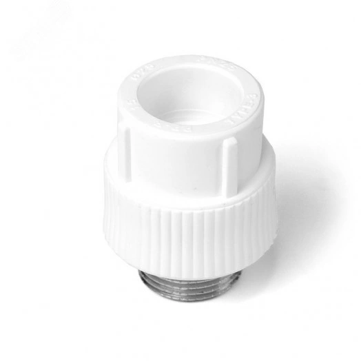 Муфта комбинированная 25 х 1' НР полипропиленовая PPR белый