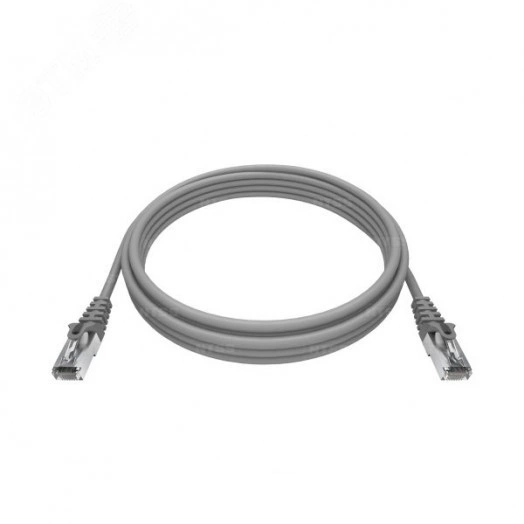 Патч-корд PREMIUM 2xRJ45/8P8C. T568B FTP CAT6 LSZH3 метра. серый