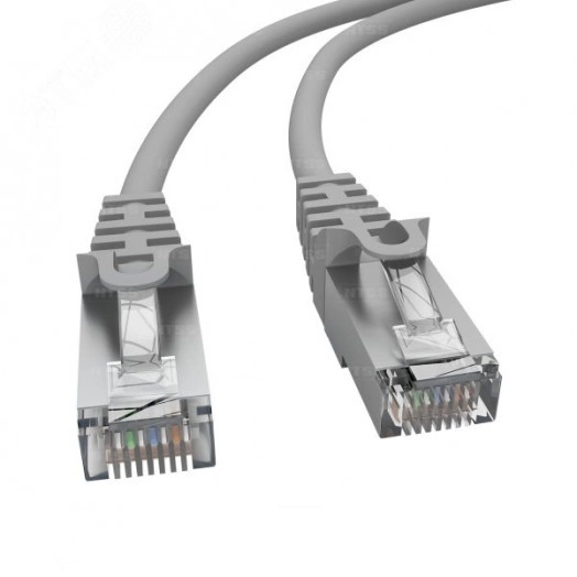 Патч-корд PREMIUM 2xRJ45/8P8C. T568B FTP CAT6 LSZH3 метра. серый