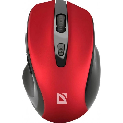 Мышь беспроводная Prime MB-053, оптическая, 6D, 800-1600dpi, бесшумные кнопки, красный
