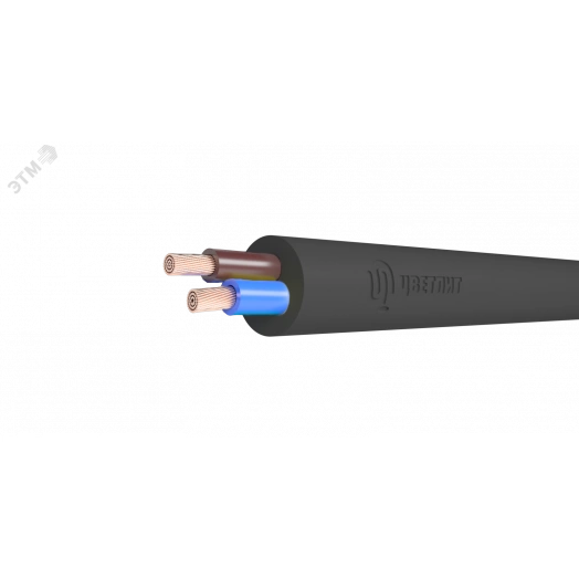 Провод ПВС 2х2.5 черный ТРТС