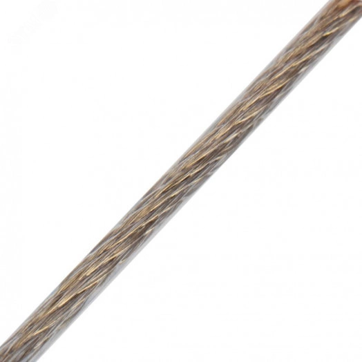 Трос стальной в ПВХ оплетке d=3.5 мм. прозрачный (200 м)