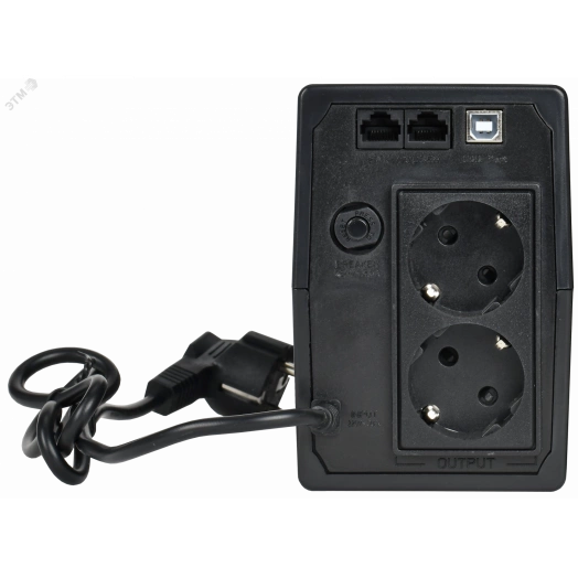 Источник бесперебойного питания Line-interactive 800ВА/480Вт , фаза 1/1, LCD дисплей, с АКБ 1х9AH, USB, Schuko