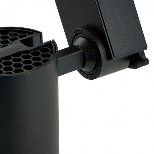 Светильник светодиодный трековый на шинопровод ДПО-20w 4000К 1400Лм черный с регулируемым углом освещения 15-60 гр.