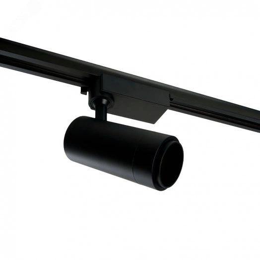Светильник светодиодный трековый на шинопровод ДПО-20w 4000К 1400Лм черный с регулируемым углом освещения 15-60 гр.
