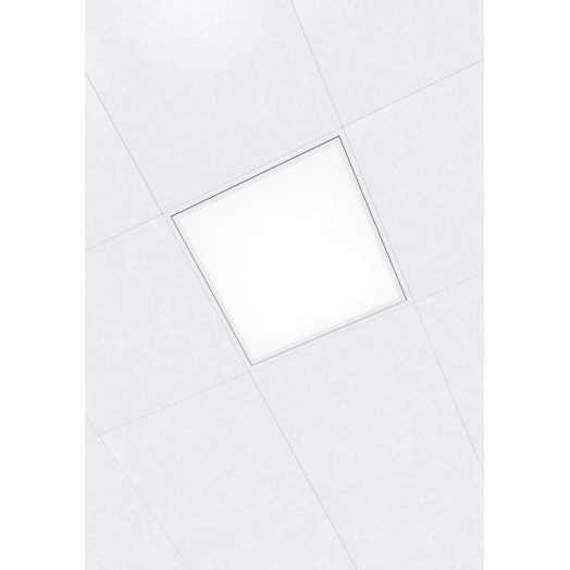 Светодиодный светильник ДВО для потолка Cesal 600*600*62 36 ВТ 4000К IP54 с рассеивателем опал с функцией аварийного освещения