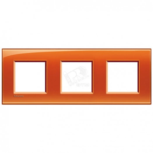 LivingLight Рамка прямоугольная 3 поста Оранжевый