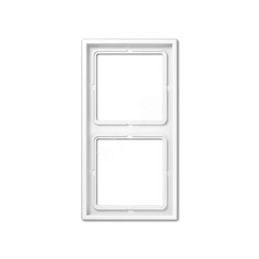 Рамка 2-я для горизонтальной/вертикальной установки  Серия- LS990  Материал- дуропласт  Цвет- белый