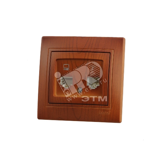 Мира розетка компьютерная и телефонная сосна