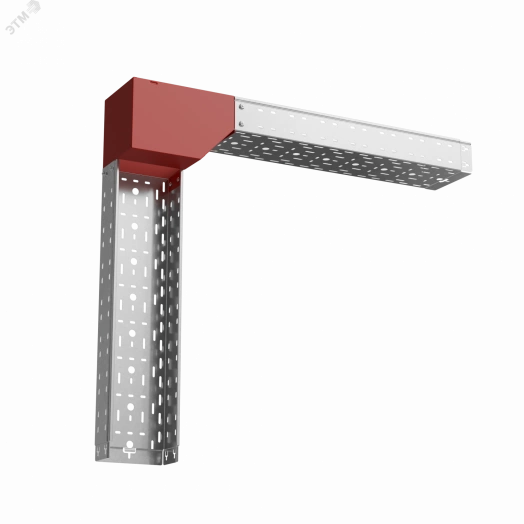 Угол верт. внеш. R 100х400 мм с разворотом трассы на 90 гр. ПЛЮС