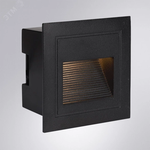 Подсветка для лестниц Arte Lamp PIAZZA A7325IN-1BK 1*LED Металл Чёрный