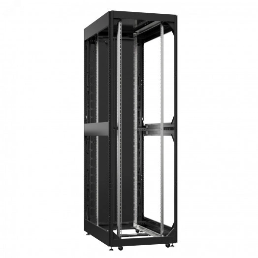 Шкаф серверный 52U 800х1200 передняя дверь: без. задняя дверь: одностворчатая перфорированная IP20. боковые панели: без. цвет: черный RAL9005 
