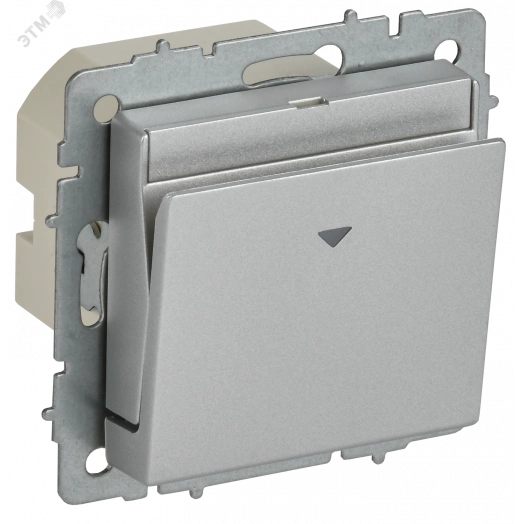 BRITE Выключатель карточный 30А ВС10-1-8-БрА алюминий IEK