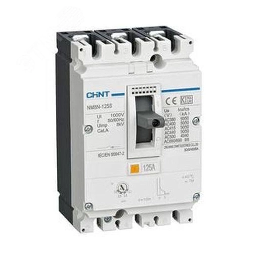 Выключатель автоматический NM8N-125C TM 3P 16А 36кА с регулируемым термомагнитным расцепителем