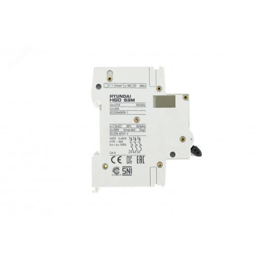 Автоматический выключатель HGD63-M 3PMCS0000C 00050 3 полюса, 50А, ток к.з. 6kA, хар-ка C