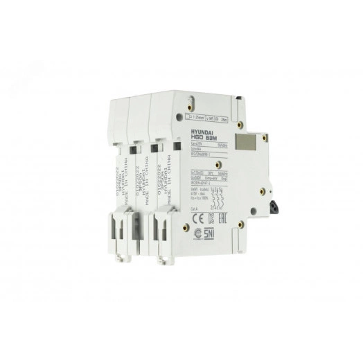 Автоматический выключатель HGD63-M 3PMCS0000C 00050 3 полюса, 50А, ток к.з. 6kA, хар-ка C