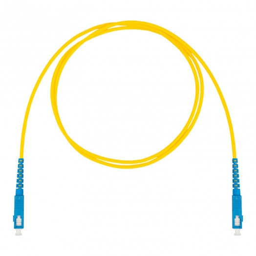 Шнур оптический коммутационный (патч-корд), SC-SC симплекс simplex OS2, нг(А)-HF, желтый, 5,0 м